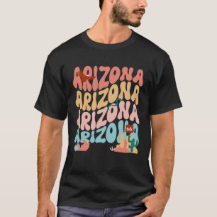 Arizona Wavy Vintag 70er Retro Illustrations Groov T-Shirt