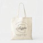 Arizona Wedding Welcome Tote Bag Tragetasche<br><div class="desc">Diese Tasche in Arizona ist der ideale Ort,  um die Gäste der Stadt zu Ihrer Hochzeit zu empfangen! Packen Sie es mit lokalen Goodies für ein extra lustiges Willkommenspaket.</div>