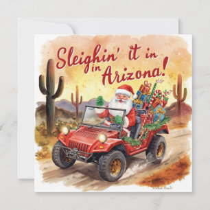 Arizona Weihnachten in Wüsten Grußkarte