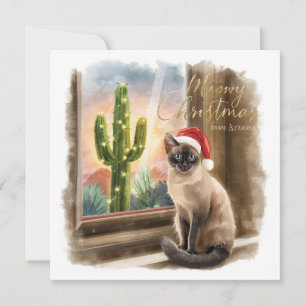 Arizona Weihnachten in Wüsten Grußkarte