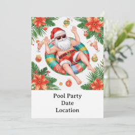 Arizona Weihnachts-Poolparty Einladung