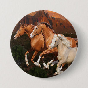 Arizona Wild Pferde Button