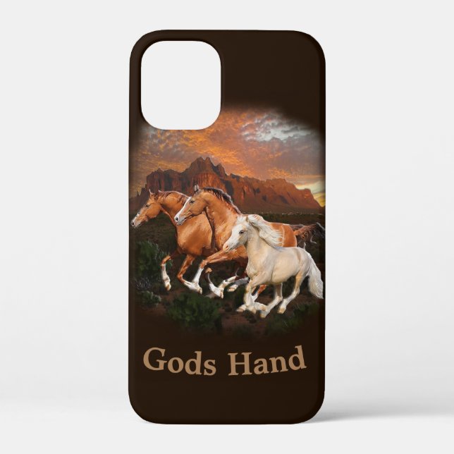 Arizona Wild Pferde Case-Mate iPhone Hülle (Rückseite)
