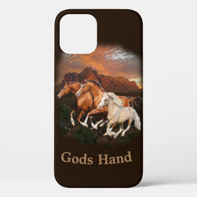 Arizona Wild Pferde Case-Mate iPhone Hülle (Rückseite)