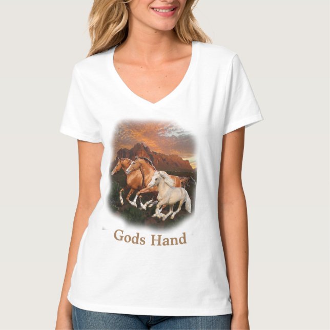 Arizona Wild Pferde T-Shirt (Vorderseite)