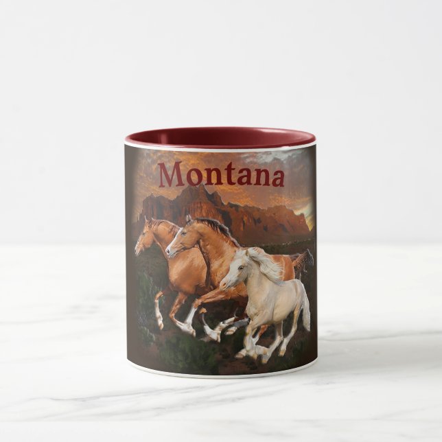 Arizona Wild Pferde Tasse (Zentrum)