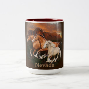 Arizona Wild Pferde Zweifarbige Tasse