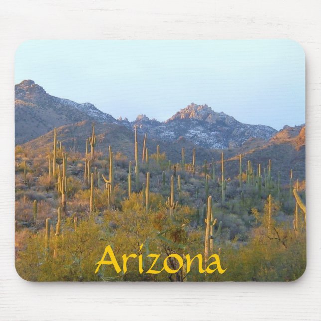 Arizona Winter Cactus Mousepad (Vorne)
