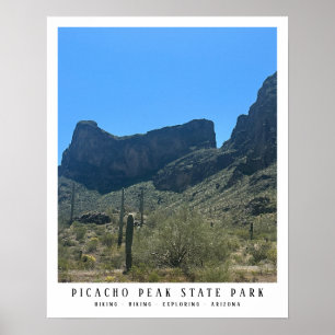 Arizona Wüste Picacho Hochgebirge Poster