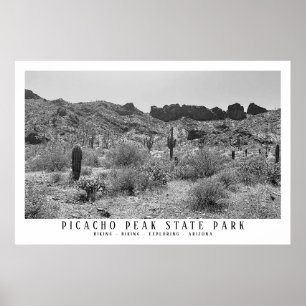 Arizona Wüste Picacho Staat Park Poster