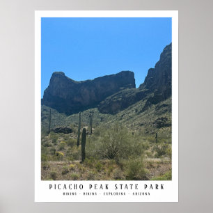 Arizona Wüste Picacho Staat Park Poster