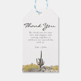 Arizona Wüste Saguaro Gift Tag Geschenkanhänger