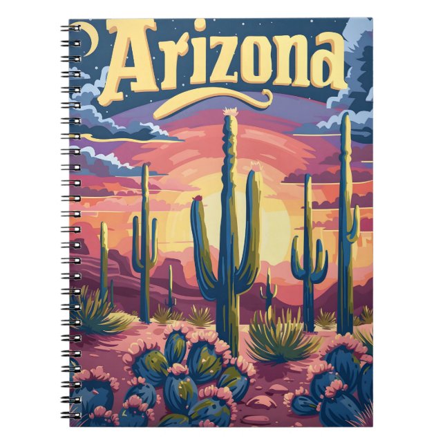 Arizona Wüste Sunset Notizblock (Vorderseite)