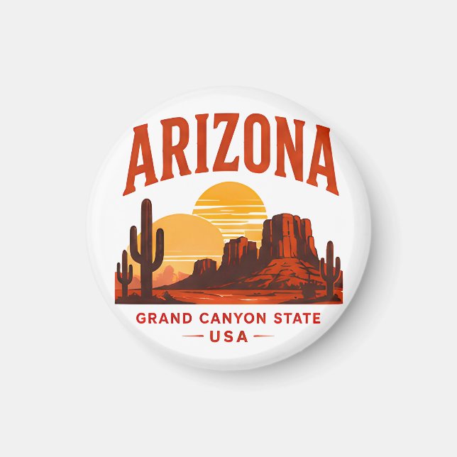 Arizona Wüsten Canyon Escape Magnet (Vorne)
