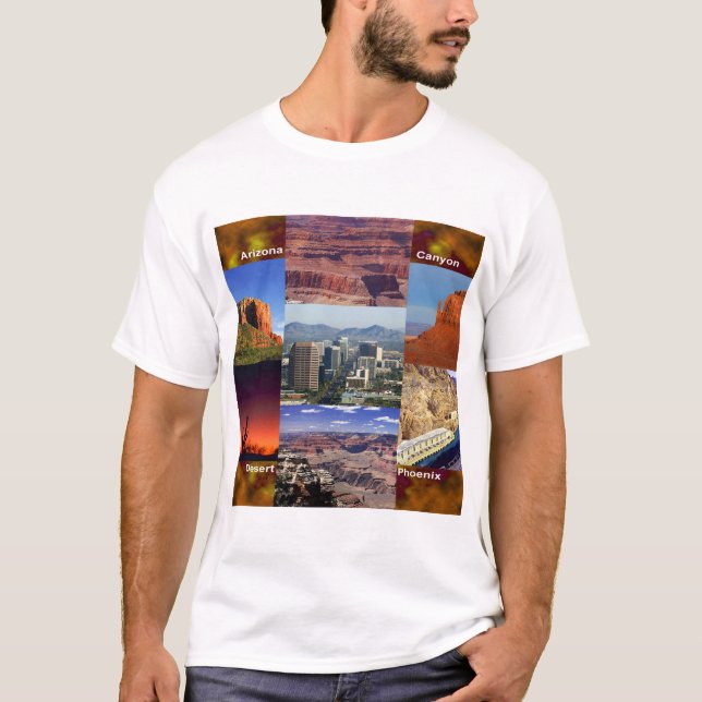 Arizona-WüstenCollage T-Shirt (Vorderseite)