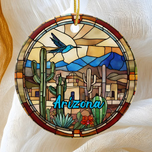 Arizona-Wüstenkaktus Keramik Ornament
