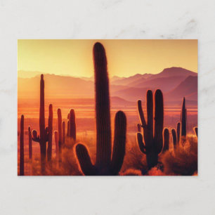 Arizona-Wüstenkaktus Postkarte