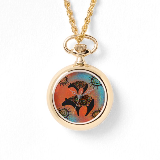 Arizona Wüstenkunst Armbanduhr (Vorderseite)