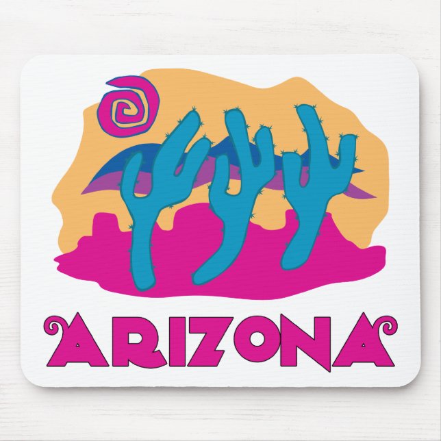 Arizona Wüstenrosa Mousepad (Vorne)