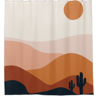 Arizona Wüstensonne , Wüstenklima , Klima , Klima  Duschvorhang