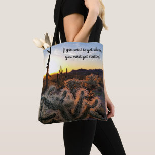 Arizona Wüstensonnenuntergang Kaktus Inspirierende