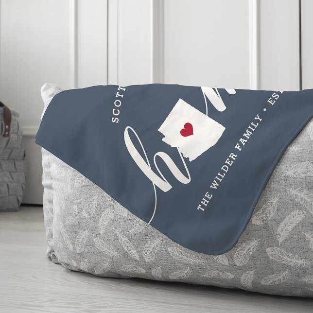 Arizona Zuhause Staat Personalisiert Sherpadecke (Von Creator hochgeladen)