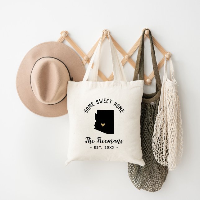 Arizona Zuhause Sweet Zuhause Family Monogram Tragetasche (Von Creator hochgeladen)