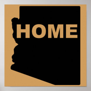 Arizona Zuhause Weg Vom Staat Plakat Schild