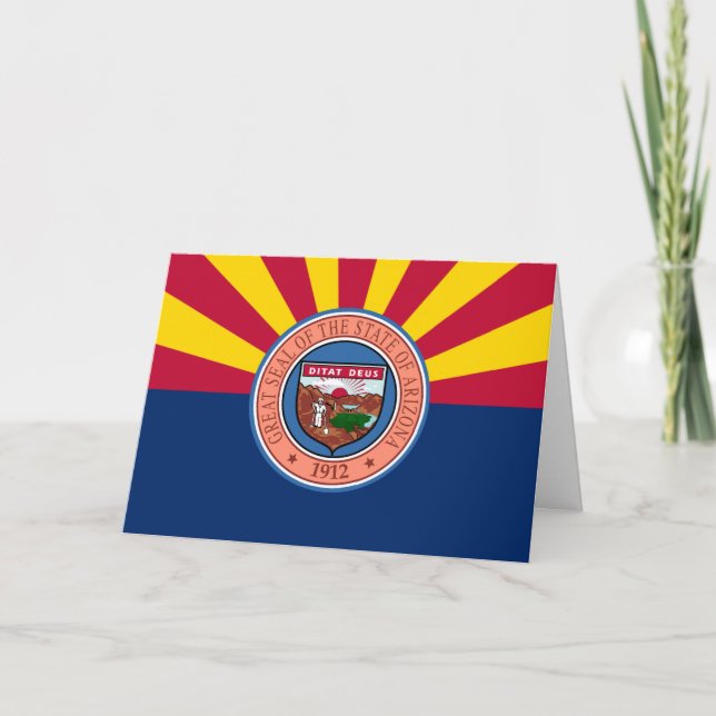 Arizonan Flag & Seal, Flag of Arizona Karte (Vorderseite)