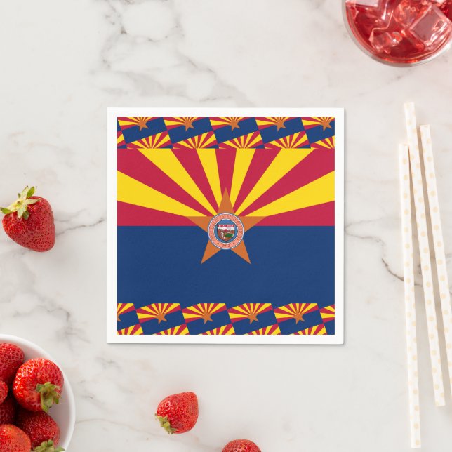 Arizonan Flag & Seal, Flag of Arizona Serviette (Beispiel)