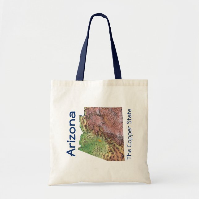 Arizonan Map Bag Tragetasche (Vorne)