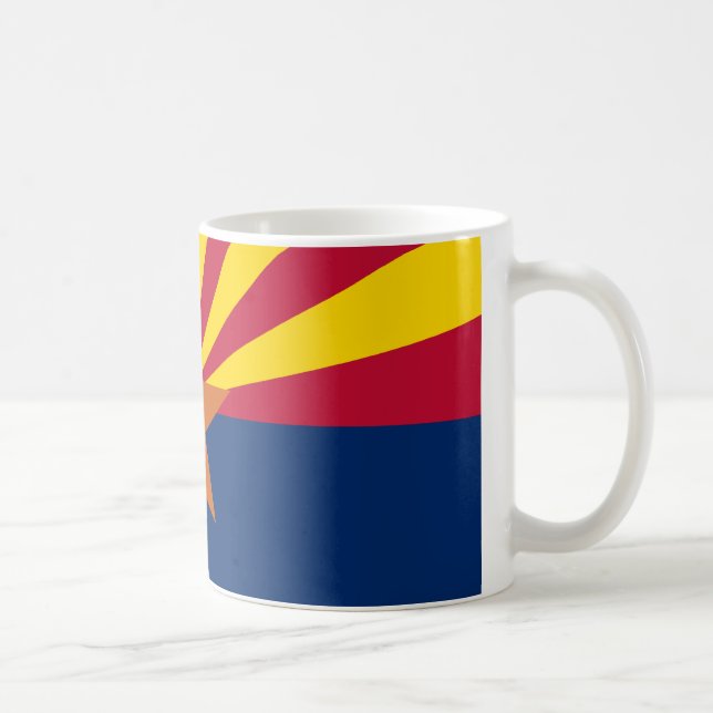 Arizonas Flagge Tasse (Rechts)