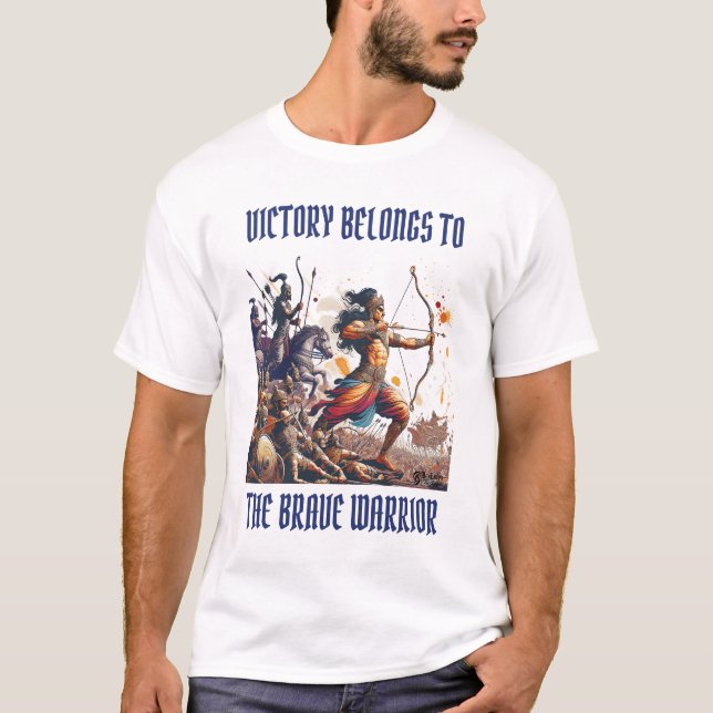 Arjuna The Warriors White T-Shirt (Vorderseite)