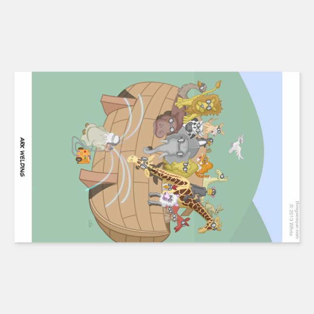 Ark Welding Rechteckkleber Rechteckiger Aufkleber (Vorderseite)