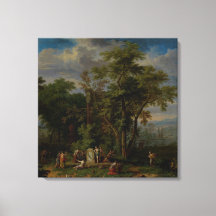 Arkadische Landschaft mit einem zeremoniellen Opfe