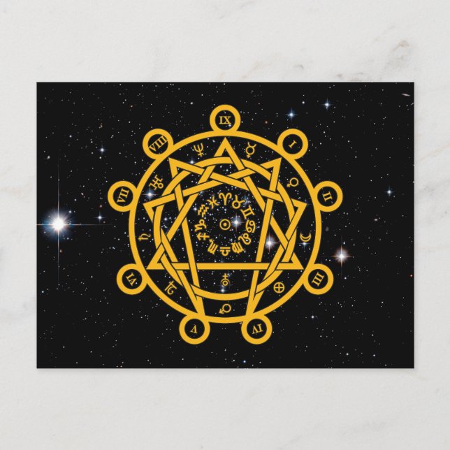 Arkane Enneagram Postkarte (Vorderseite)