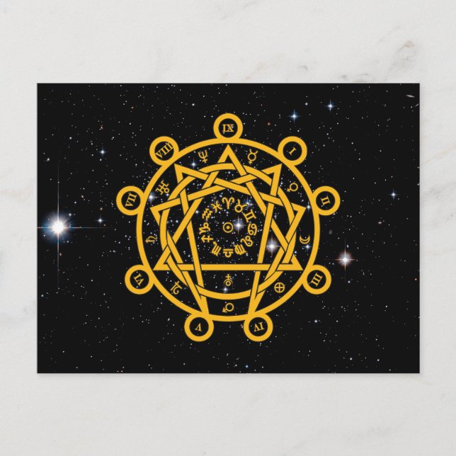 Arkane Enneagram Postkarte (Vorderseite)