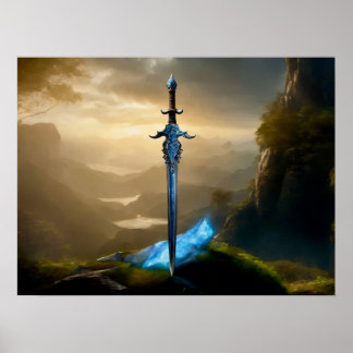 Arkane Kante: verzaubertes Schwert Poster