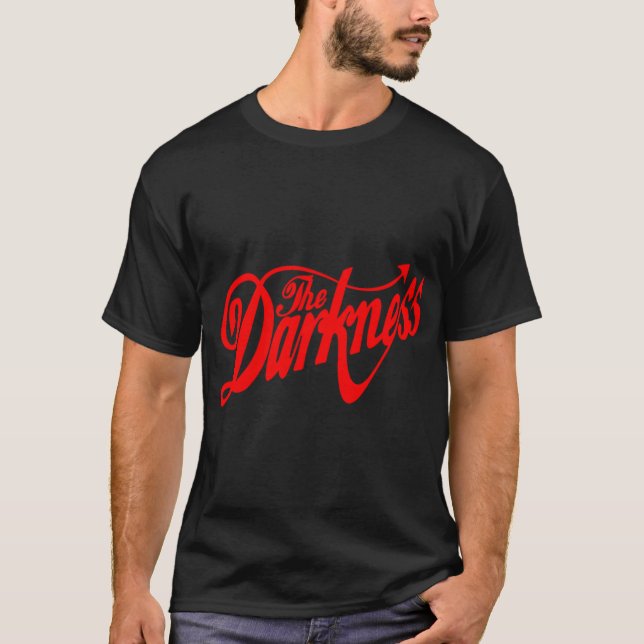 Arkane Rote Text Rock T-Shirt (Vorderseite)