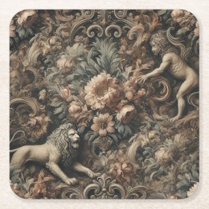 Arkaner Majestät – Gothic Barock Design Rechteckiger Pappuntersetzer
