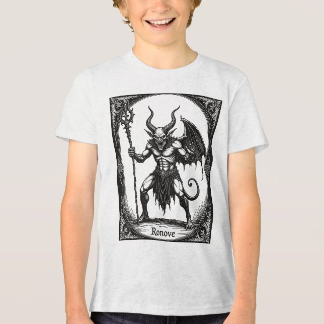 Arkaner Majestät Ronove Unleashed Tri-Blend Shirt (Vorderseite)