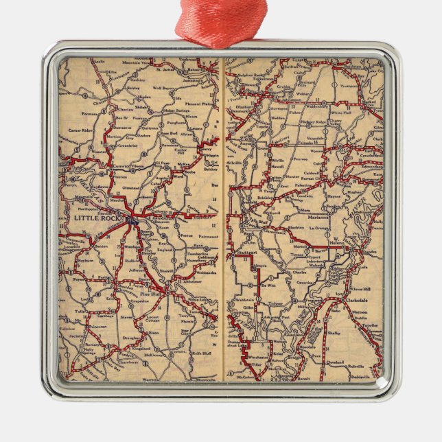 Arkansas 5 ornament aus metall (Vorne)