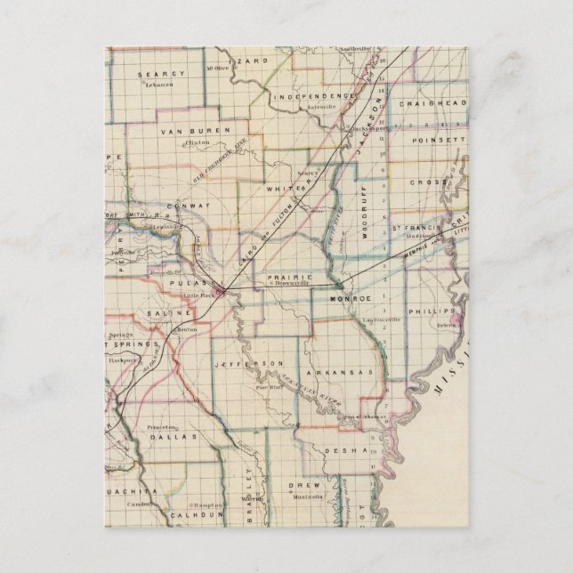 Arkansas 5 postkarte (Vorderseite)