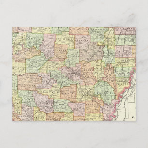 Arkansas 6 postkarte
