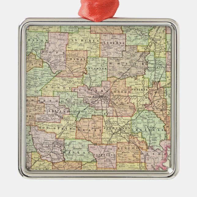Arkansas 6 silbernes ornament (Vorne)