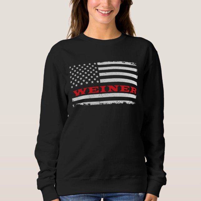 Arkansas American Flag Weiner USA Patriotic Souven Sweatshirt (Vorderseite)