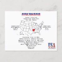 Arkansas American Staat auf einer Karte und nützli