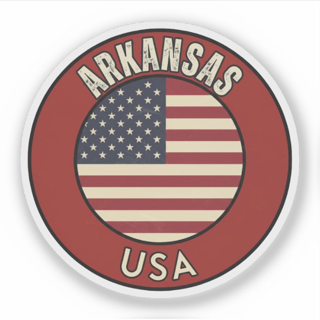 Arkansas Aufkleber (Vorderseite)
