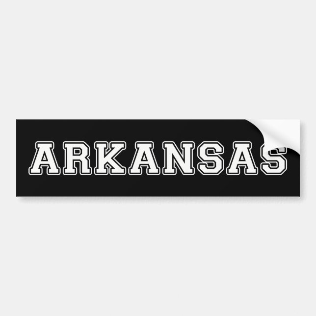 Arkansas Autoaufkleber (Vorne)