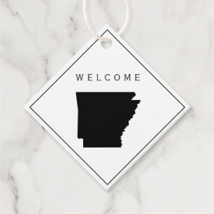 Arkansas Begrüßungstags für Hochzeitstag Geschenkanhänger